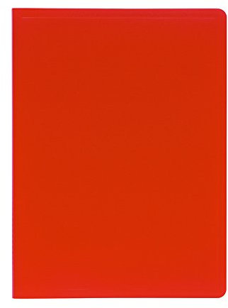 Exacompta Sichthüllen, A4, Polypropylen, 60 Hüllen, 120 Seiten, Rot, 8 Stück