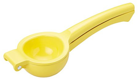 KitchenCraft Exprimidor de Limones, Exprimidor de mano, 22 x 7.5 x 4.5cm, Amarillo