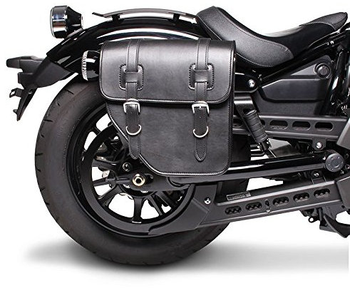 Satteltasche für Suzuki Intruder VS 1400 Texas Schwarz rechts