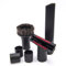 vhbw Set di bocchette da 6 pzz. per Diversi aspirapolvere - 32 mm / 35 mm Nero