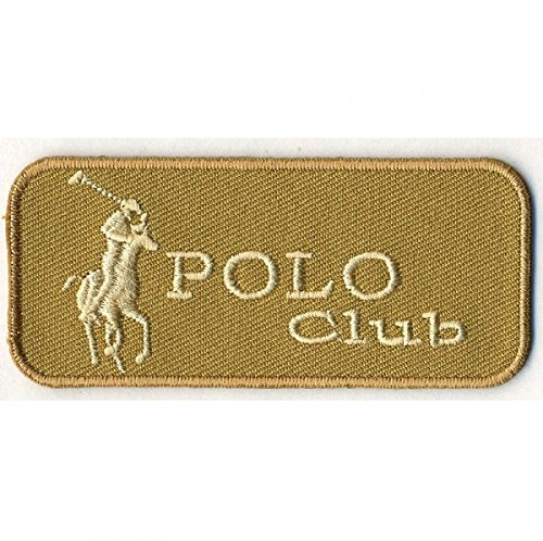 Applikation Exclusiv POLO Club zum Aufbügeln beige