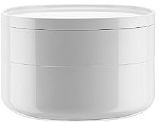 Alessi PL17 W Birillo Contenitore da Bagno, PMMA, Bianco, Acrilico, 18x18x12 cm