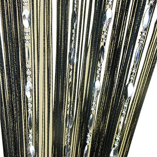 ZiDeTang Button Beaded Door Curtains Fringe Tassel Living Room Divider Curtain (39.40 x 76.8, 6 Colorfuls)