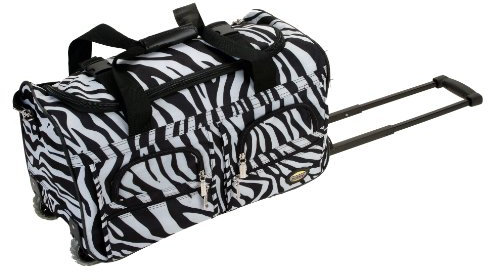 Rockland Seesack zum Rollen, Zebra, 22-Inch, Reisetasche mit Rollen