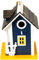 Nisthaus 'Villa kunterbunt'18,5x18,5x26