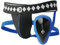 Athletic Cup Groin Protector & Four-Strap No Shift Jock Strap System for Sports, Medium