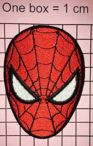 Spiderman Mask Web SuperHero Marvel Comics Movie Logo Kid Polo T shirt Patch Sew Iron on Embroidered Badge Costume