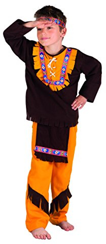 Boland - Kinderkostüm Indianer Little Chief, 4-6 Jahre | Hose, Shirt und Stirnband, Western Kostüm für Kinder, Karneval und Mottoparty, Häuptling
