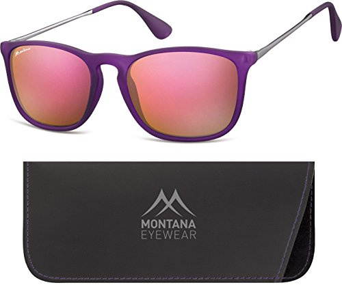 Montana Eyewear Sunoptic MS34C Sonnenbrille in violett aus Kunststoff, inklusive Softetui
