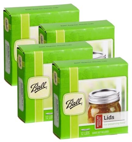 Ball Regular Mouth Jar Lids 4 pack