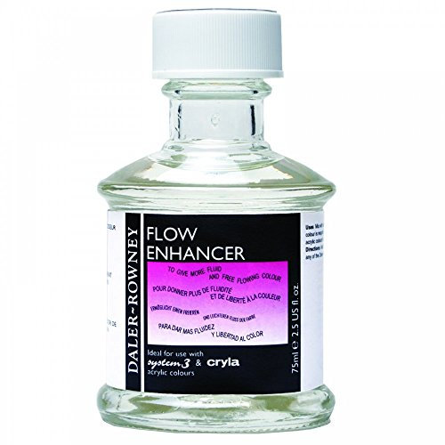 Daler-Rowney Acrylic Medium, Glass Jar, 2.54oz - 75 ml, Flow Enhancer