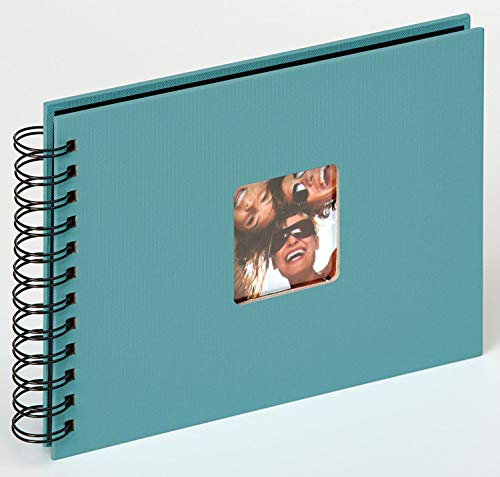 walther design Fotoalbum petrolgrün 23 x 17 cm Spiralalbum mit Cover-Ausstanzung, Fun SA-109-K