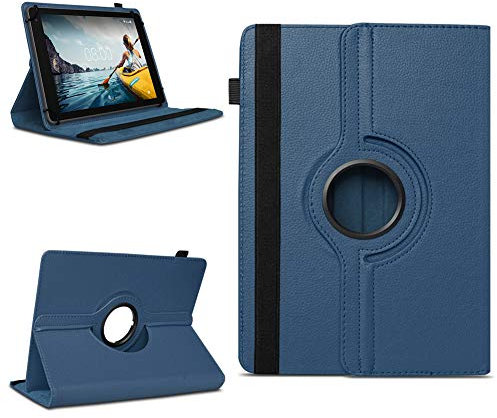 na-commerce Tablet Schutzhülle kompatibel mit Medion Lifetab E10714 P10752 E10702 P10710 P10612 P10752 P9701 E10604 P10603 E10714 P10606 P10602 Hülle Tasche 360° Drehbar Universal Case, Farben:Blau