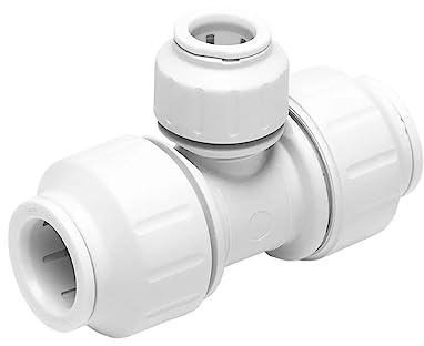 JG Speedfit PEM3028DW Reducing Tee, White, 28 x 22 x 28 mm, Set of 2 Pieces