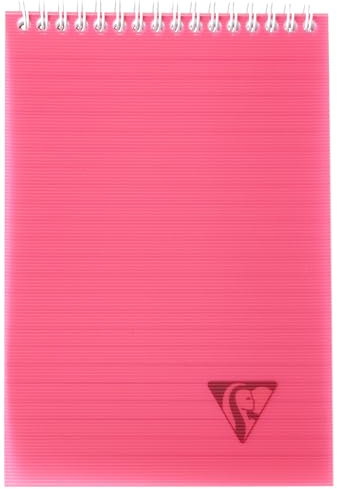 Clairefontaine 328646C - Spiralblock Linicolor (DIN A5, 14,8 x 21 cm, liniert, mikroperforiert, 80 Blatt) 1 Stück farbig sortiert