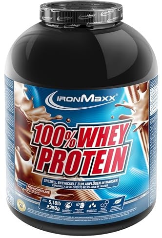 IronMaxx 100% Whey Protein Pulver 2350g - Schokolade - Shake protéiné délicieux, 37 g protéines, avec BCAA & EAA, boisson idéale pour sportifs