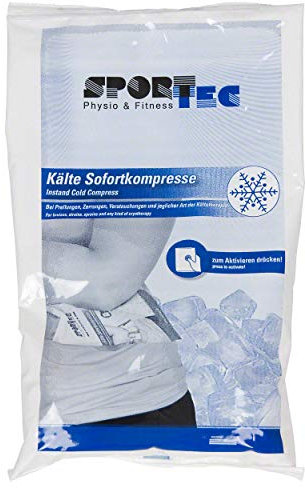 Sport-Tec Kälte Sofortkompresse, Einmal Kühlkompressen, Eiskompresse, 13,5x22 cm, 280 g