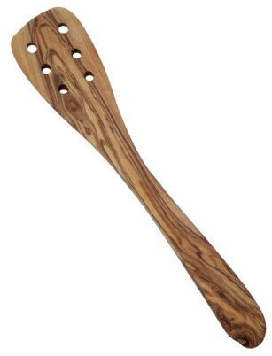 Naturally Med - Spatule Perforée en Bois d'Olivier