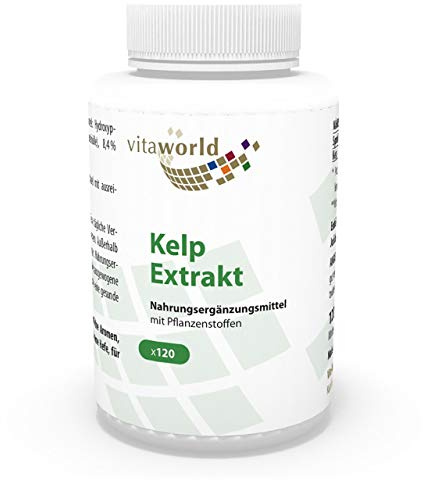 Vita World Kelp Extrakt 500mg 120 Vegi Kapseln Apotheken Herstellung Jod