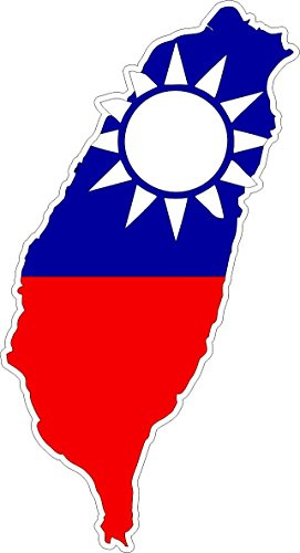 Decal Sticker Adhesive Vinyl Car Flag Map Taiwan