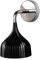 Kartell E' Lampada Applique da parete E14, Nero, 13.5ⵁx14.5 cm
