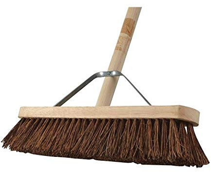 Faithfull Stiff Bassine Broom 18in + Handle & Stay