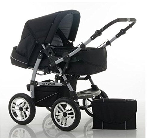 Kombi-Kinderwagen Flash 2 in 1 inkl. Sportsitz und umfangreichem Zubehör in 38 Farben