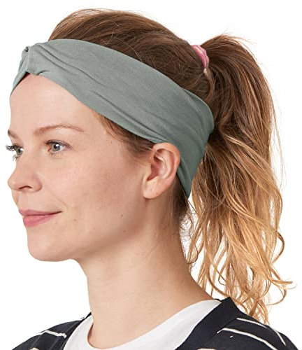 CHARM Herren Japanisch Bandana Stirnband - Damen Headband Haar Band Sport Grau