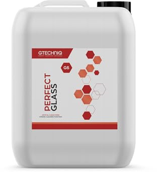 Gtechniq G6 Perfect Glass Window Cleaner, 5L | Advanced Car Care Solution, Smear and Streak-Free Finish, Enhances Shine, Easy to Apply and Long-Lasting Results