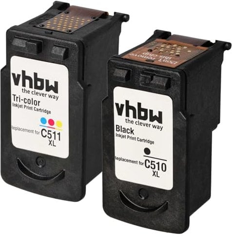 vhbw 2X Tintenpatronen kompatibel mit Canon Pixma MP480, MP490, MP492, MP495, MX320, MX330, MX340, MX350, MX360 Drucker (Wiederaufgefüllt)