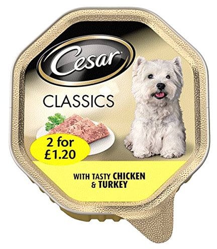 ( 14 Pack ) Cesar Classics Dog Tray with Chicken and Turkey in Loaf 150g