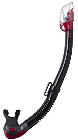 Tusa Hyperdry Elite II Schnorchel, Schwarz / Rot