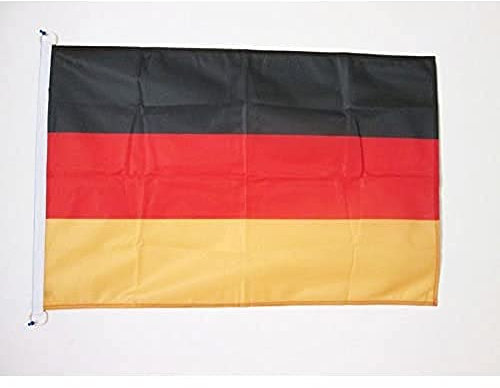 AZ FLAG - Flagge Deutschland - 90x60 cm - Deutsche Fahne 60 x 90 Cm Aussenverwendung - Flaggen