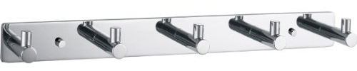 Decor Walther 0530500 BA HAK5 Basic Hakenleiste, Chrom