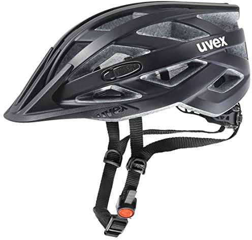 uvex i-vo cc - Leichter Allround-Helm für Damen und Herren - individuelle Größenanpassung - erweiterbar mit LED-Licht - Black matt - 52-57 cm