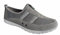 Boulevard Womens Extra Wide Fit Casual Leather Lined Trainers Grey 6