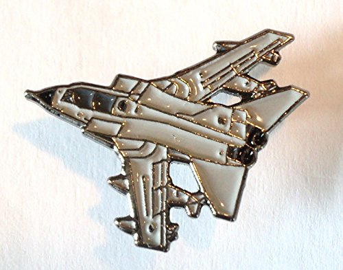 Mercmad - Panavia Tornado - RAF Kampf-Jet Metall-Emaille-Abzeichen - Silber - Klamottenanstecker - Pin