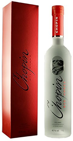 Chopin Rye Grande Vodka im Geschenkkarton | Polnischer Qualitätswodka | 1,0 Liter, 40%