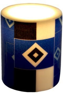 Brauns Hamburger SV Windlichtkerze, blau, 29107