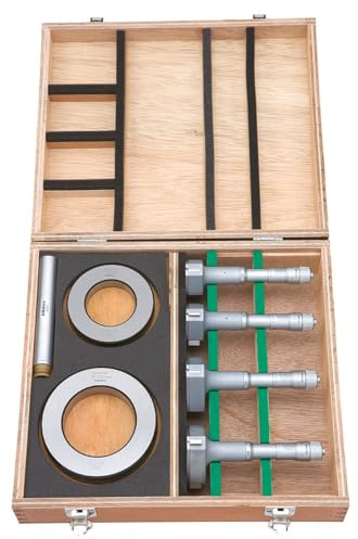Mitutoyo 368-993 Stahlbeschichtetes 3Punkt-Innen-Feinmessgerät Satz (4-er Pack)