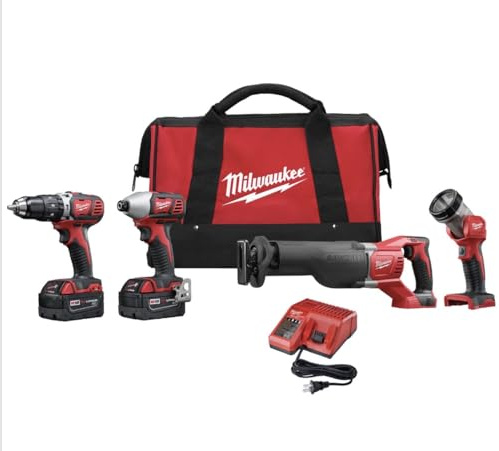 MILWAUKEE'S 2696-24 M18 Cordless Compact Combo Tool Kit