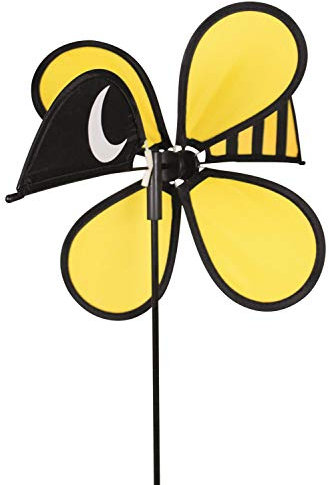Paul Günther 1306 - Windspiel Funny Bee, ca. 30 x 55 cm groß, als Dekoration für Garten, Terrasse und Balkon, wetterfest und lichtbeständig