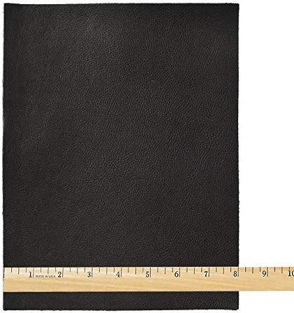 Realeather C0811-01 Premium Trim Leather piece, 8.5 x 11, Black