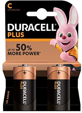 Duracell Plus MN1400 - Battery 2 x C type Alkaline