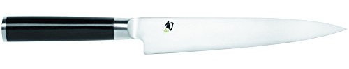 KAI Shun Classic japanisches Filiermesser flexibel 18 cm Klingenlänge - AUS-8A Stahl - Pakkaholzgriff - Made in Japan - Filetiermesser Filetmesser geschmiedet, Pakkaholz Schwarz