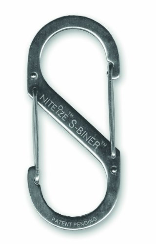 S-Biner SB411 Karabiner S-Biner - Rostfreier Stahl - 8,9 x 3,8 cm - Silber