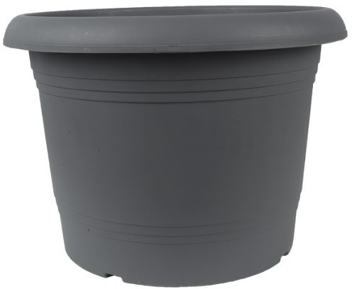 Pflanztopf Olli aus Kunststoff 15-80 cm Durchmesser Farbe terrakotta oder anthrazit (Anthrazit, Ø 15 cm)