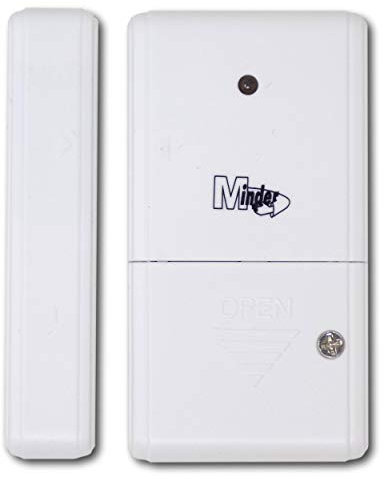 Minder MA30 MkII Expandable Modular Mini PIR Motion Sensor Home Garage Shed Burglar Wireless Security Alarm with IR Remote Control - Expand with up to 4 devices (Window/Door Sensor with Batteries)