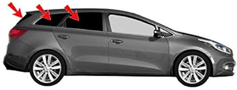 Solarplexius Auto-Sonnenschutz Scheiben-Tönung passgenau für KIA CEED SW LD Bj. 12-20 Keine Folie Komplettsatz