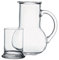 Pasabahce Oasis 33 oz Bedside Night Carafe with Tumbler Glass Set 2 pc